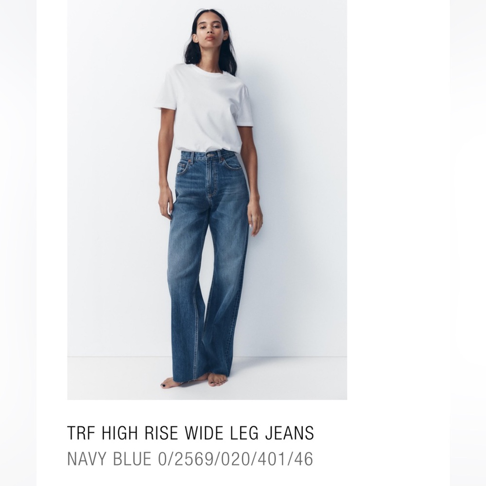 Zara The High Rise wide leg Jean size 12